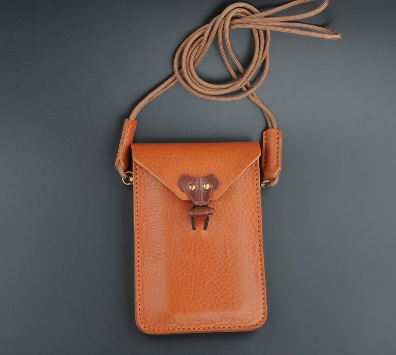 清凉夏日 逛街必备 创意纯手工头层牛皮斜挎迷你小包零钱包iphone 6/7/8 X plus Samsung s7/s8 edge  Plus - 侧背包/斜挎包 - 真皮 