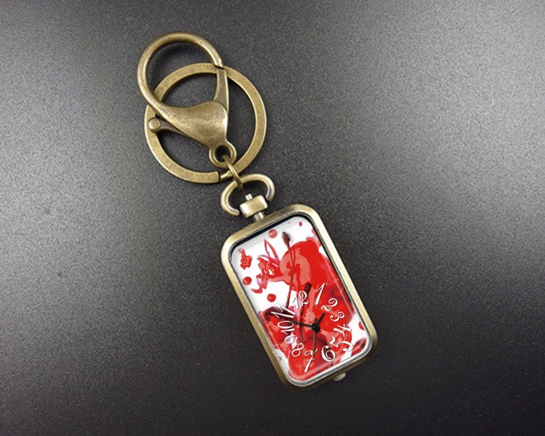 红樱桃 - 吊饰/钥匙圈/怀表/项链/配件饰品【Special U Design】 - 吊饰 - 其他金属 红色