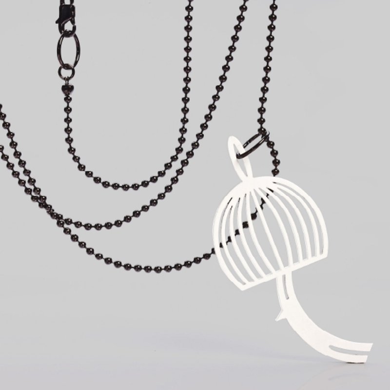 圣诞交换礼物。法式项链。限量饰品。生日礼物。女生礼物。定情礼物。浪漫巴黎。秋千手克莉儿(B)项链 Necklace - 项链 - 木头 白色