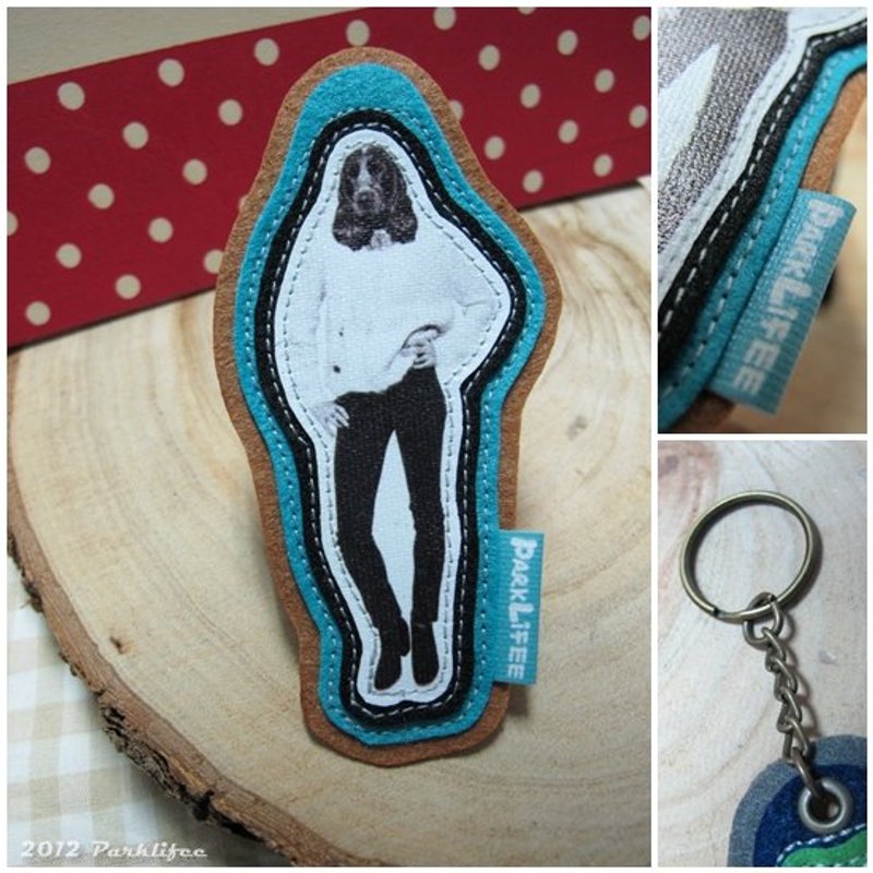 PL个性狗人锁圈-可卡猎犬 - 吊饰 - 其他金属 