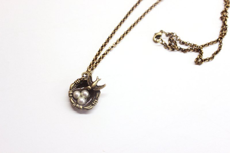 *最想念的地方* - 项链 - 其他金属 咖啡色