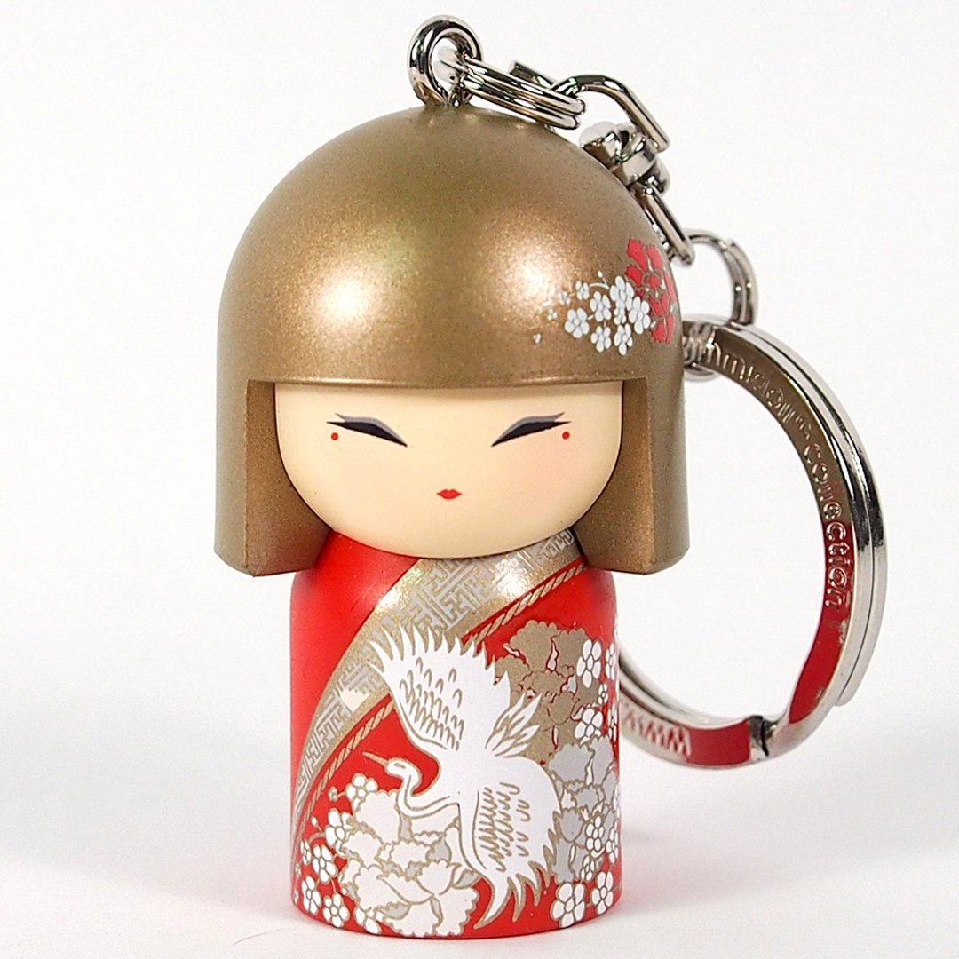 钥匙圈-Michi 智慧【Kimmidoll 和福娃娃钥匙圈】 - 钥匙链/钥匙包 - 其他材质 红色