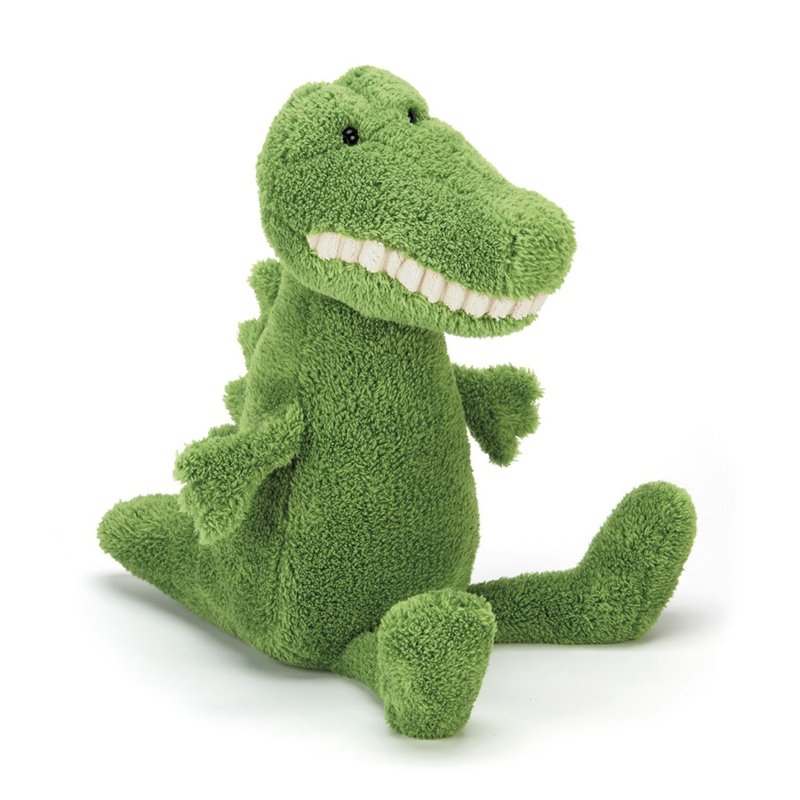 Jellycat Toothy Croc 暴牙鳄鱼 36cm - 玩偶/公仔 - 棉．麻 多色