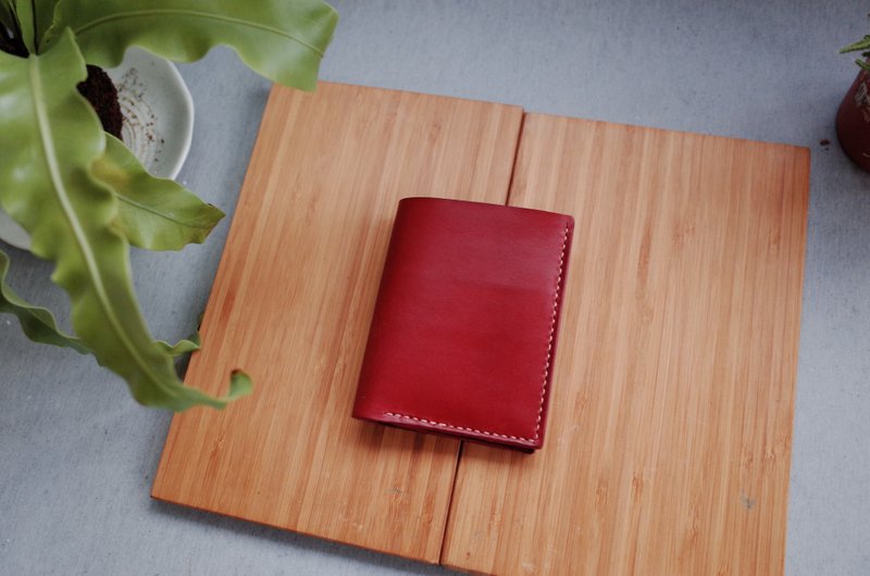 Shekinah 手工皮革 - 拉链小皮夹 - 皮夹/钱包 - 真皮 咖啡色