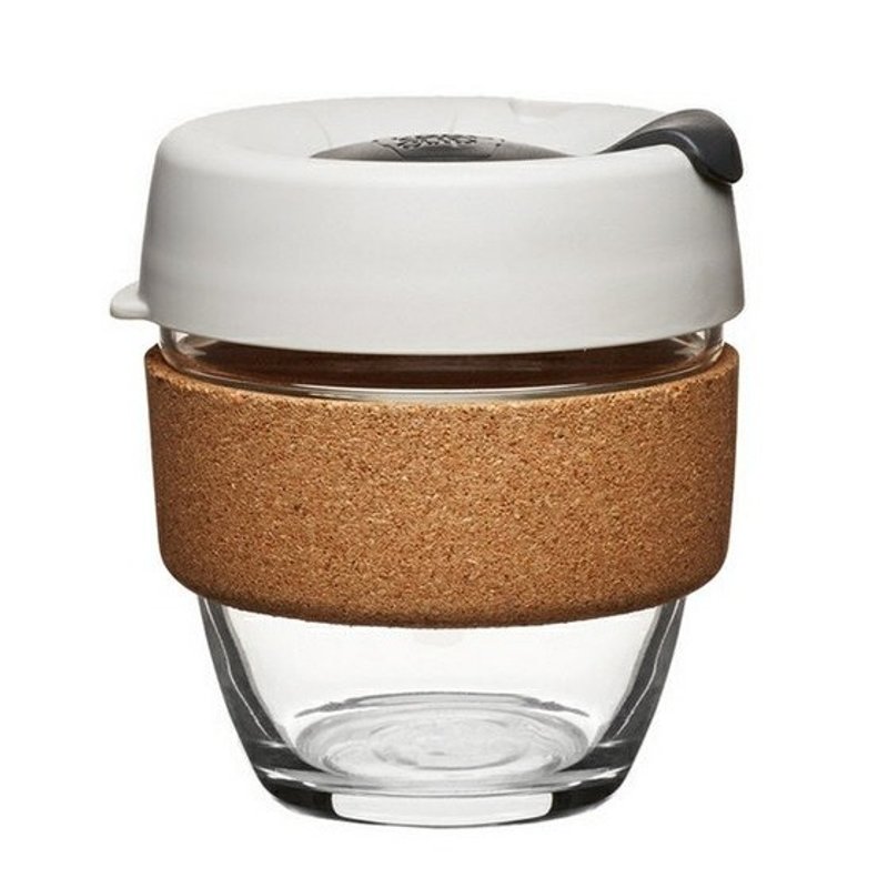 227cc【MSA 2014限量版KEEPCUP】(白色)澳洲正品 KeepCup 玻璃随行杯 8oz咖啡杯 - 酒杯/酒器 - 玻璃 白色