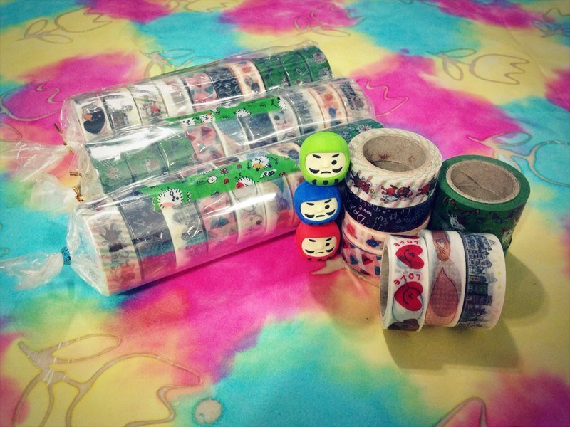 小左手纸胶带组(10入) - 纸胶带 - 纸 多色