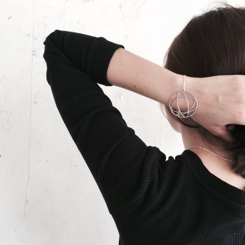 3D 错视球体手链 ∎ Sphere Illusion bracelet ∎ Illusion collection ∎ - 手链/手环 - 其他金属 灰色