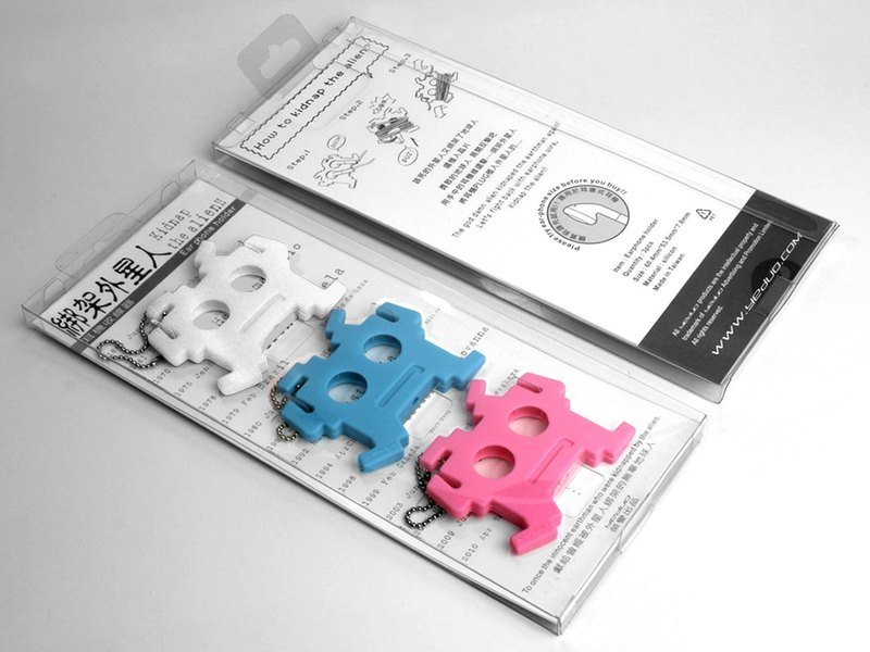 绑架外星人耳机卷线器-iPhone式(１组3入不选色) - 耳机 - 硅胶 多色