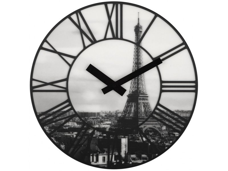 NeXtime - La Ville 3D巴黎铁塔挂钟 - 时钟/闹钟 - 塑料 