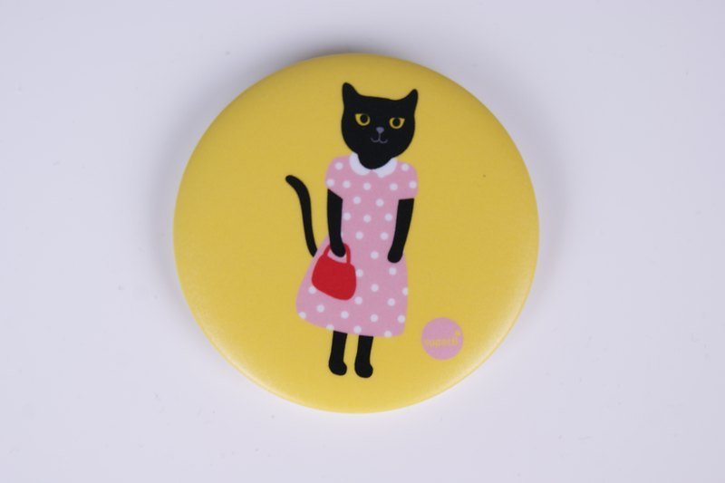 来自喵国的徽章－古着小黑 - 徽章/别针 - 其他金属 黄色