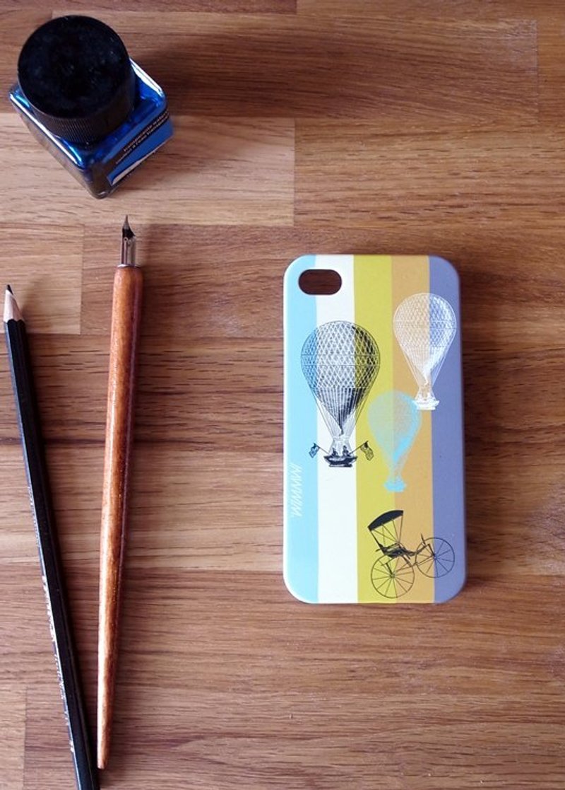 ♪ 热气球旅行 限量手机壳 iphone 4/4S - 其他 - 塑料 金色