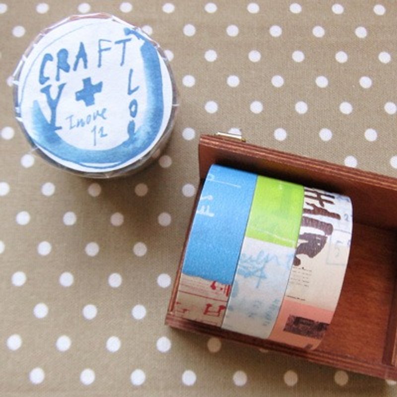 仓敷意匠和纸胶带3P【涂鸦3色组A(45204-01)】 - 纸胶带 - 纸 多色