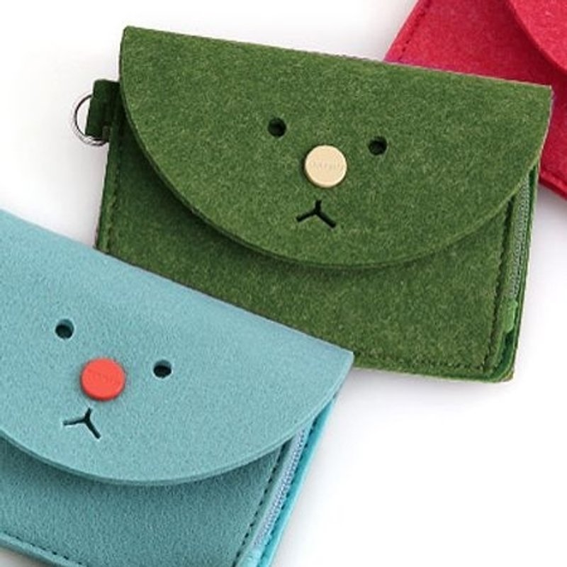 Dessin x Monopoly-Toffeenut票卡零钱包(附颈背带)-文青绿,MPL20477 - 证件套/卡套 - 其他材质 绿色