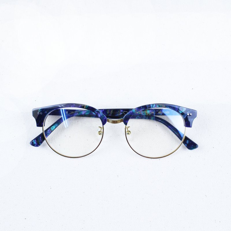 复古圆形眉框 新款花色 珍珠花花色 限量色 27g - 眼镜/眼镜框 - 塑料 多色