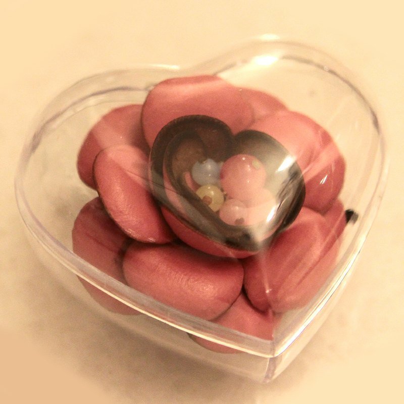 真皮 花型发夹(泡泡系列) - 发饰 - 真皮 粉红色