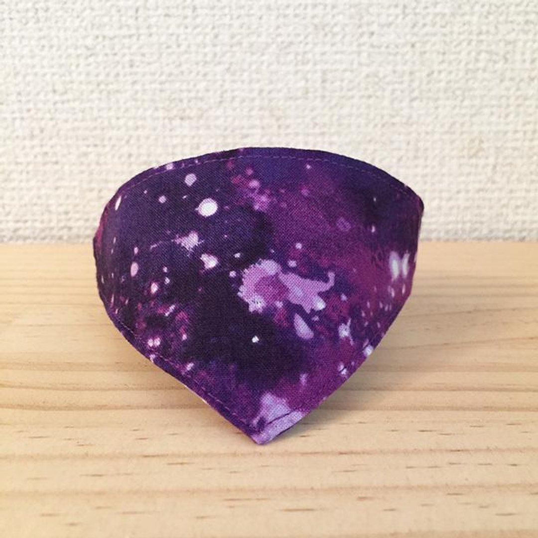 Bandana style collar for cats Starry sky pattern purple · corner kang · from kittens to adult cats - 衣/帽 - 其他材质 