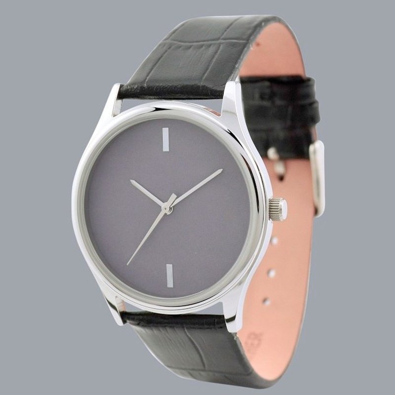简单手表(钛色) - 女表 - 其他金属 灰色