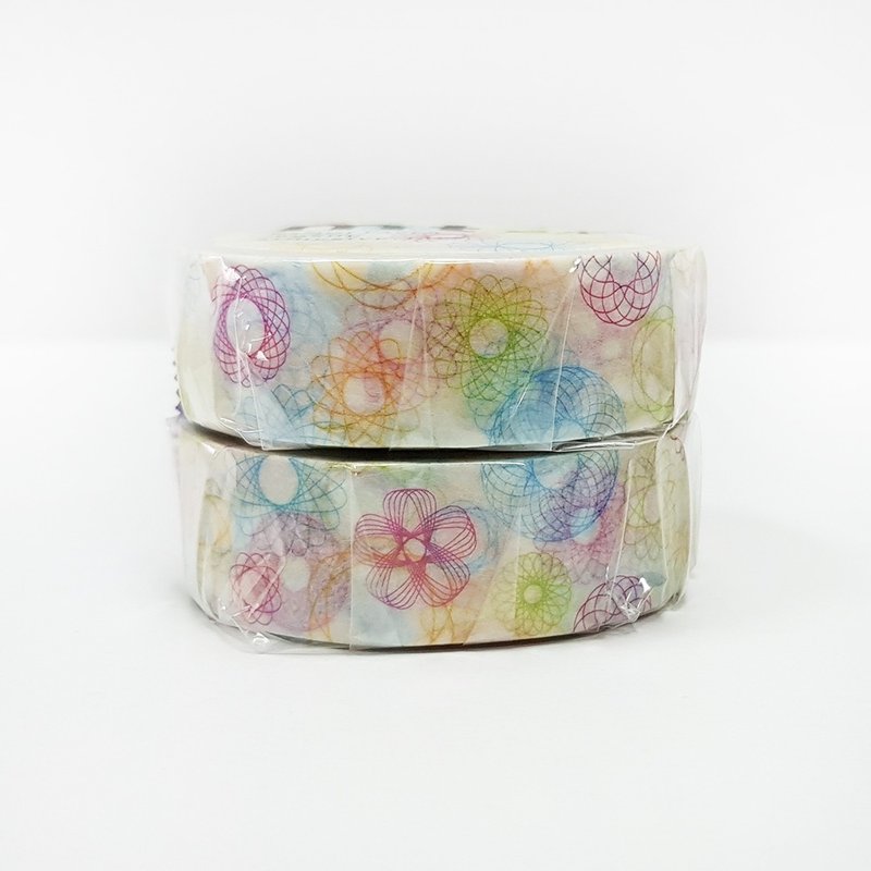 mt 和纸胶带 ex【怀旧万花尺 (MTEX1P110)】对花组(2入) - 纸胶带 - 纸 多色