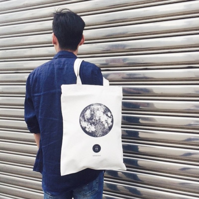 月/托特包/帆布包/ - 侧背包/斜挎包 - 棉．麻 黑色