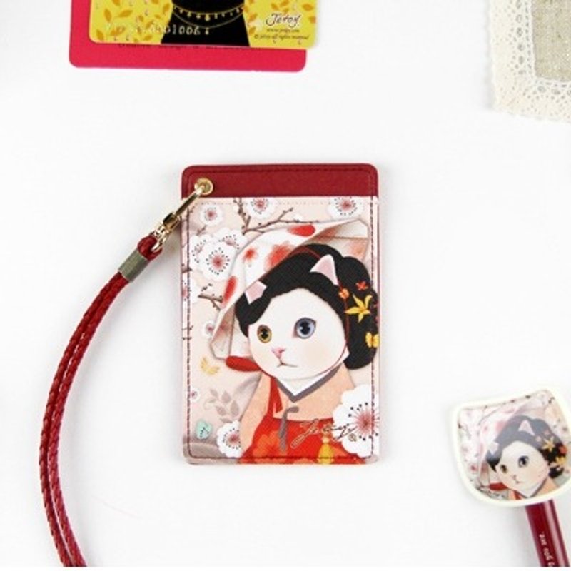 JETOY,甜蜜猫 颈绳 吊牌_Myeong wol J1508303 - 证件套/卡套 - 其他材质 红色