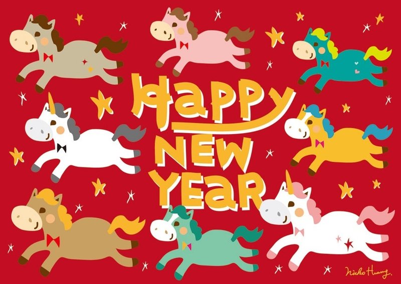 马儿跑跑 明信片 - 卡片/明信片 - 纸 红色