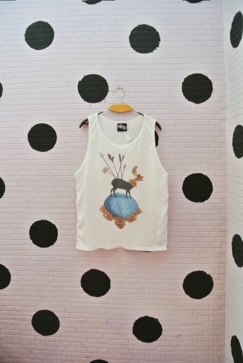 我不是文青我只是瘀青．凉凉背心 - 女装背心 - 其他材质 白色