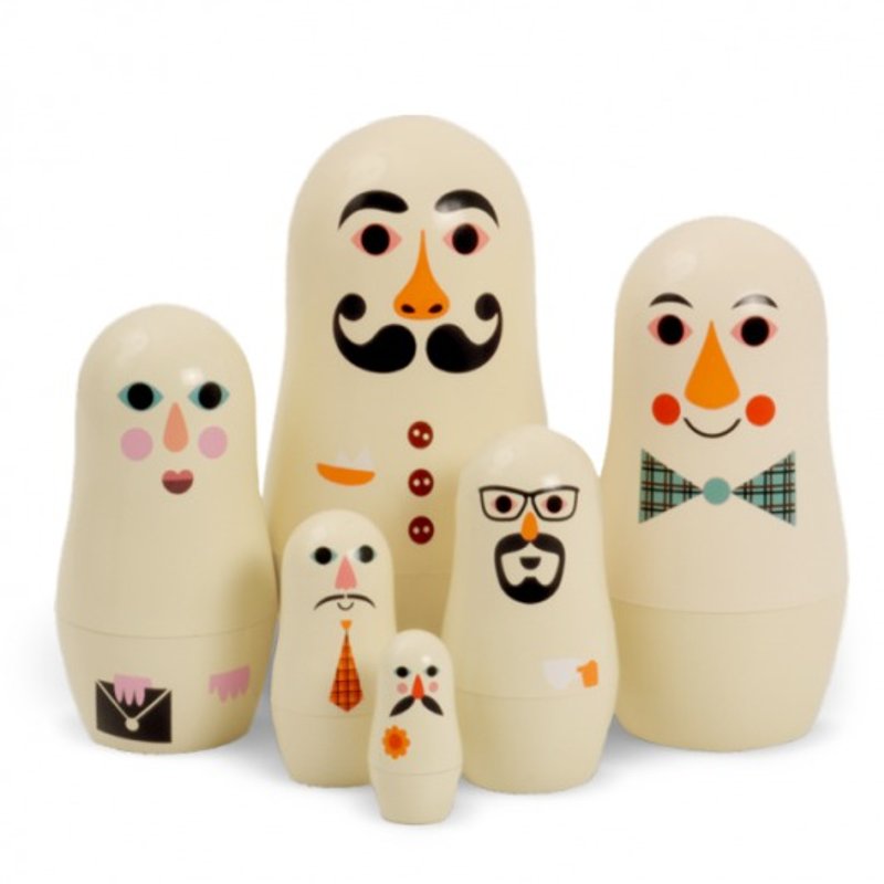 瑞典 OMM X Ingela 迷你俄罗斯娃娃－人物 - 其他 - 塑料 