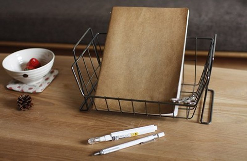 ✄ 生活道具 ｜复古文件收纳铁篮 - 其他 - 其他金属 咖啡色