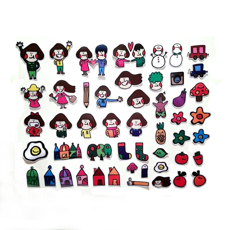 嗨贴纸们 - 贴纸 - 防水材质 多色