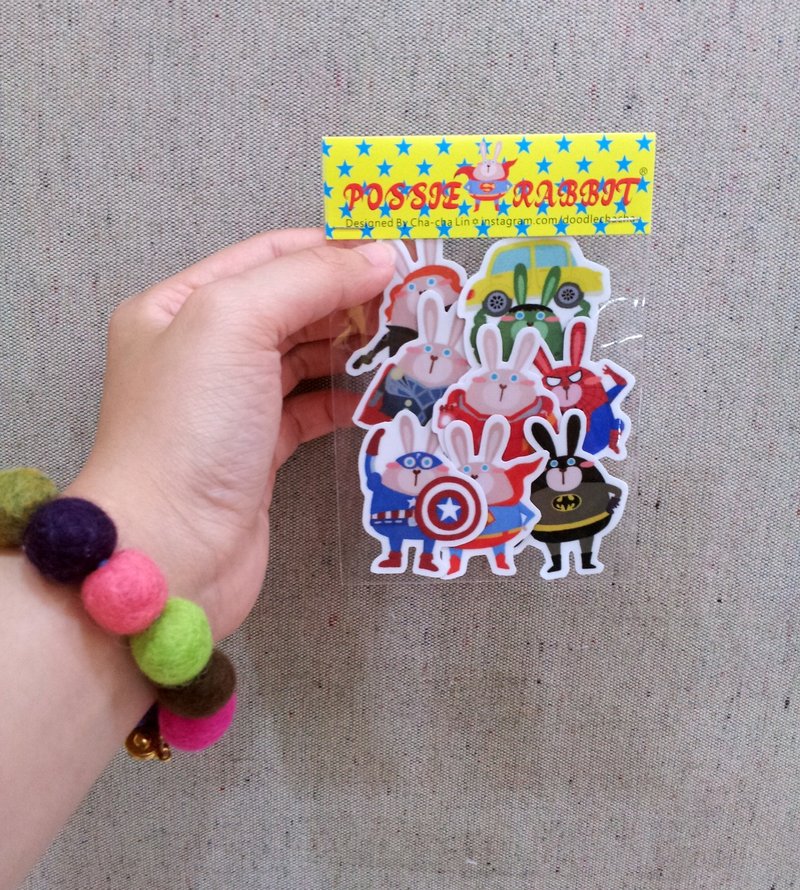 很多超人们贴纸组 - 贴纸 - 防水材质 黄色