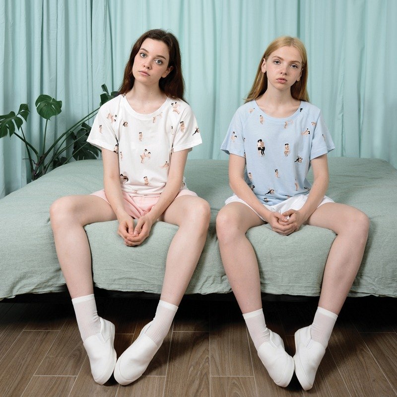 MSKOOK T恤 短袖T恤-LOVE - 女装 T 恤 - 其他材质 