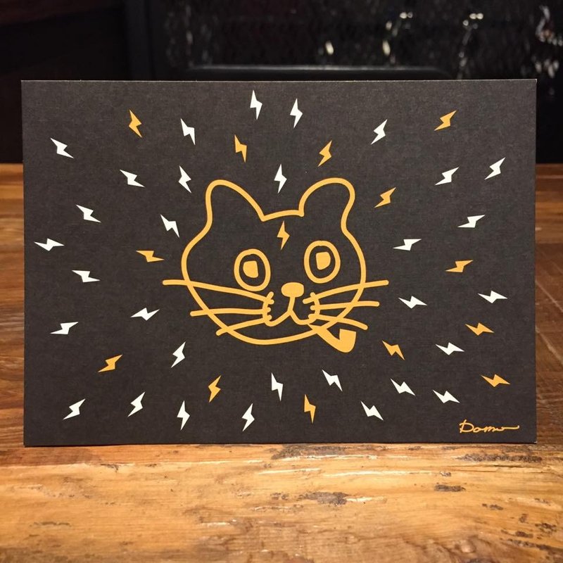 烟花 Cater 明信片 - 卡片/明信片 - 纸 黑色