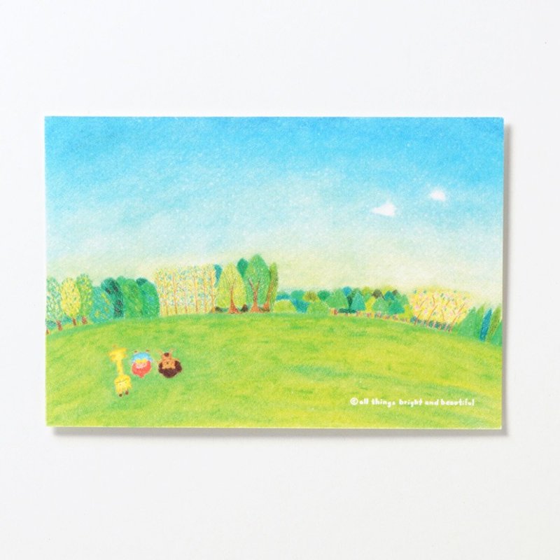 拥抱 这片蓝 明信片 - 卡片/明信片 - 纸 绿色