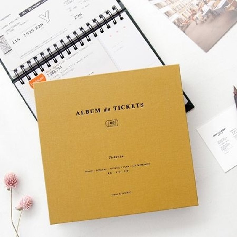 Iconic-美好时光票根记录本V4.1(100入)-芥末黄,ICO81371 - 相簿/相册 - 纸 橘色