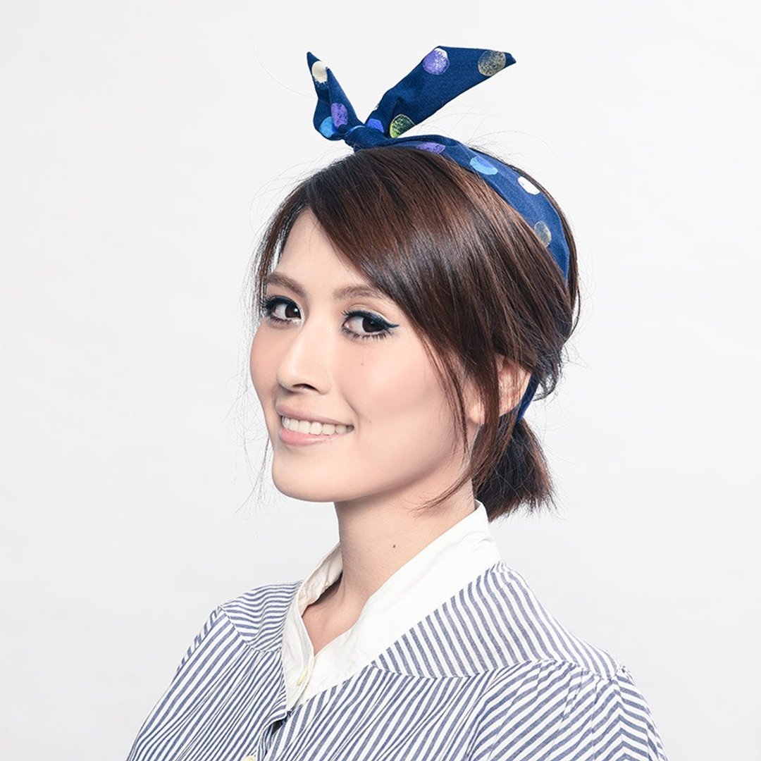 月亮咬一口 好烦小姐 发带 - 发饰 - 其他材质 蓝色