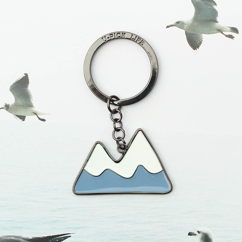 U-PICK原品生活 原创设计 精美创意钥匙扣钥匙链黑凤梨白雪山 - 钥匙链/钥匙包 - 其他金属 