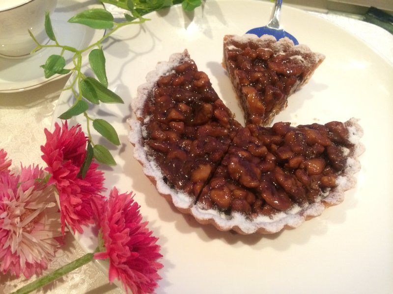 焦糖核桃塔Caramel Walnut Towers - 咸派/甜派 - 新鲜食材 咖啡色