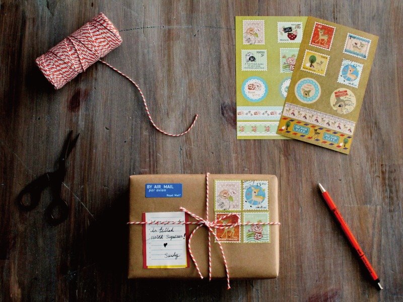 甜美旧时光 邮票 纸胶带造型贴纸 - 贴纸 - 纸 