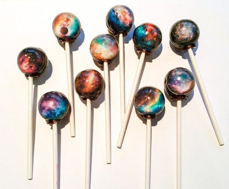 Fairycookies美国Vintage Confections Galaxy Lollipop银河棒棒糖 - 零食/点心 - 新鲜食材 多色
