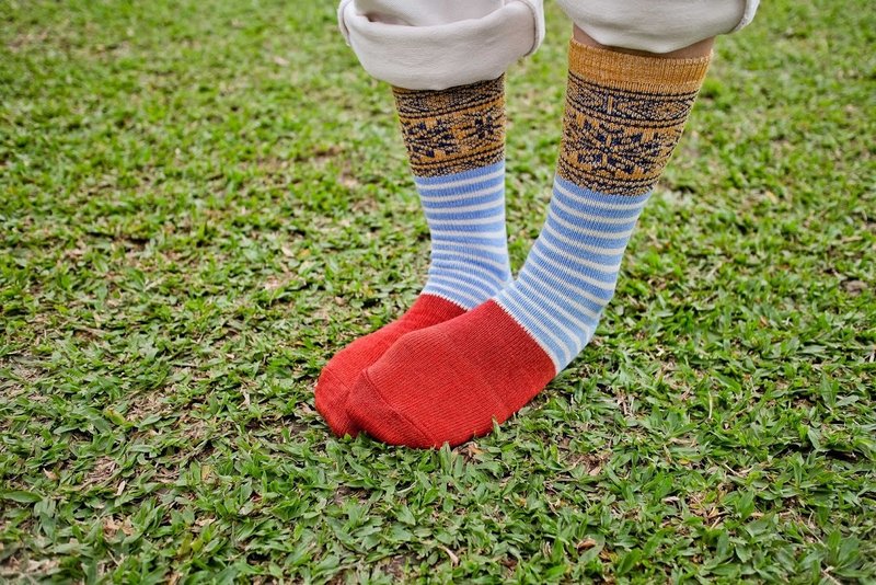 【2色】冬季恋歌！ // 白雪恋人细织棉袜子 :::DAWN' make up your feet ::: - 袜子 - 棉．麻 粉红色