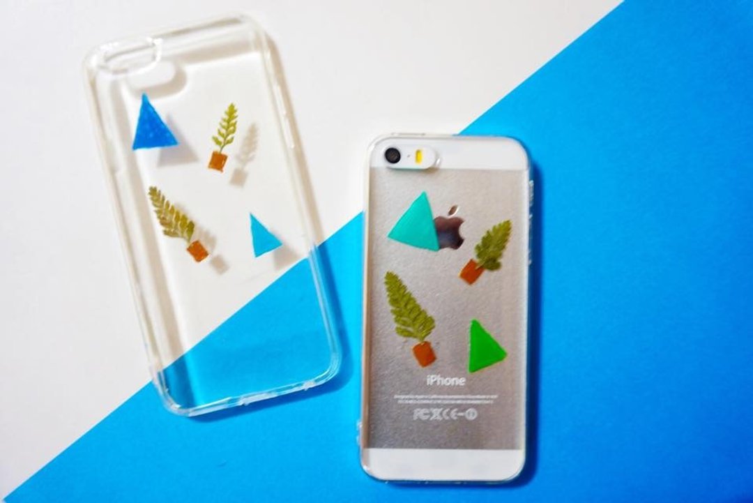 [夏日限定系列- 小盆栽押花手机壳] iphone 5/5s/SE/6/6s/6 plus/6s plus/7/7plus/Samsung S4/S5/S6/S6Edge/S7/S7Edge/Note3/Note4/Note5 - 手机壳/手机套 - 硅胶 