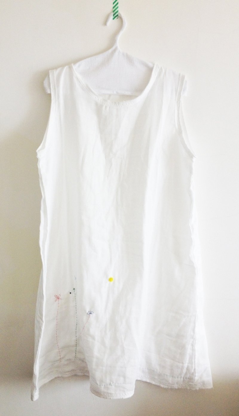 大背心--生长的花儿 - 洋装/连衣裙 - 棉．麻 