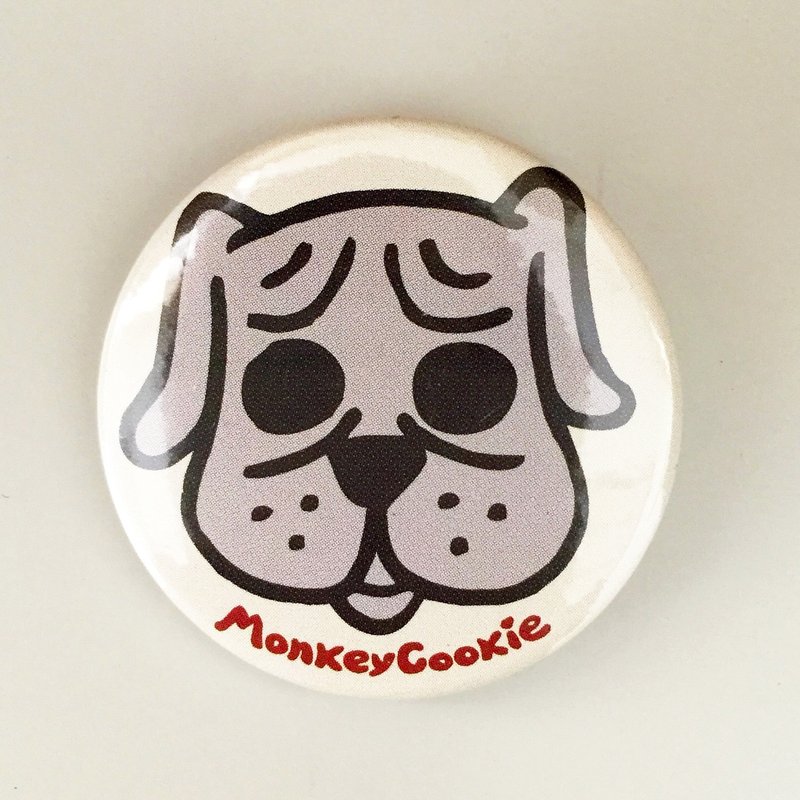 胸章 皱眉八哥 | MonkeyCookie - 徽章/别针 - 塑料 银色