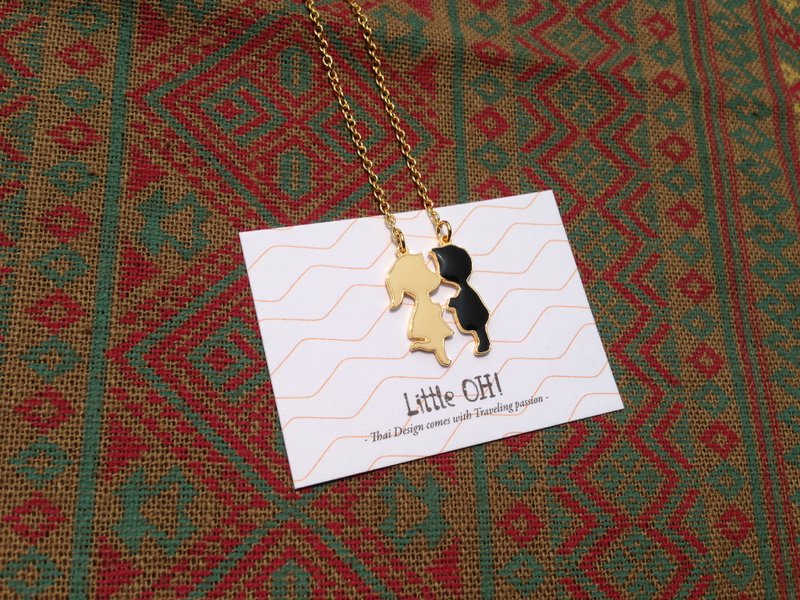 啾啾情侣 手作短链 - 项链 - 其他金属 