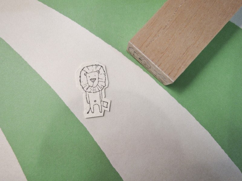 | 印章 | 编号311 kami系列 举白旗狮子 - 其他 - 木头 白色