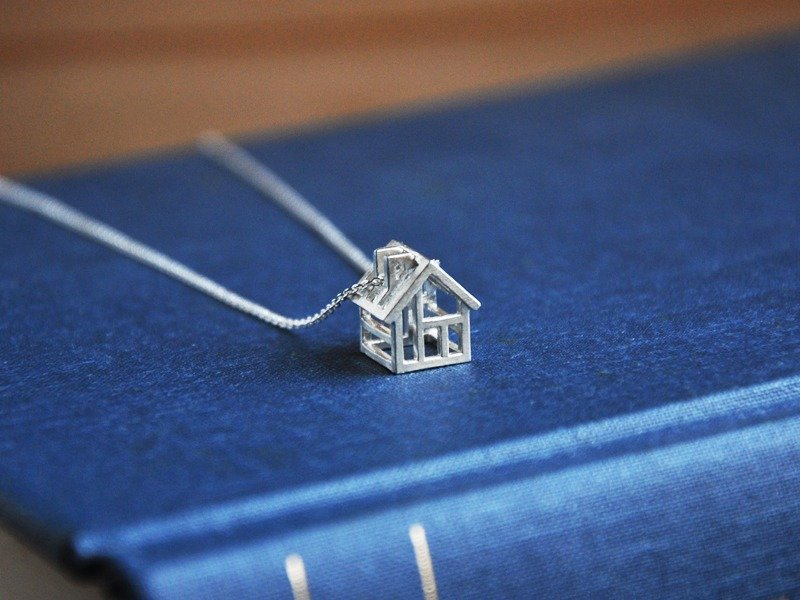 小房子-顺丰往上海 - 项链 - 其他金属 白色