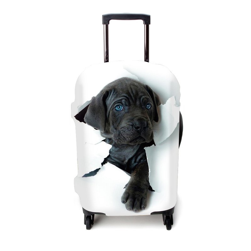 弹力箱套│快乐黑皮【L 号】 - 行李箱/行李箱保护套 - 其他材质 黑色