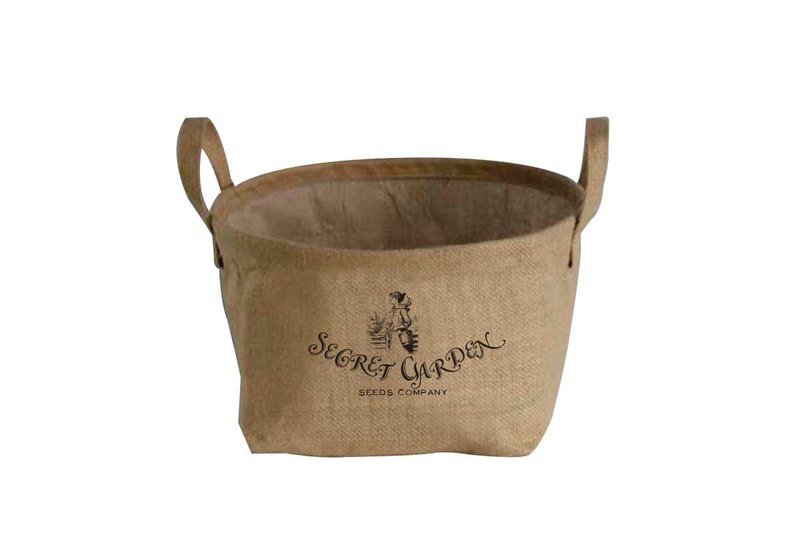 Fill in the Blank”天然麻织布家饰系列 - 乡村提把式麻织长型置物篮 S - SECRET GARDEN （秘密花园） - 摆饰 - 其他材质 金色