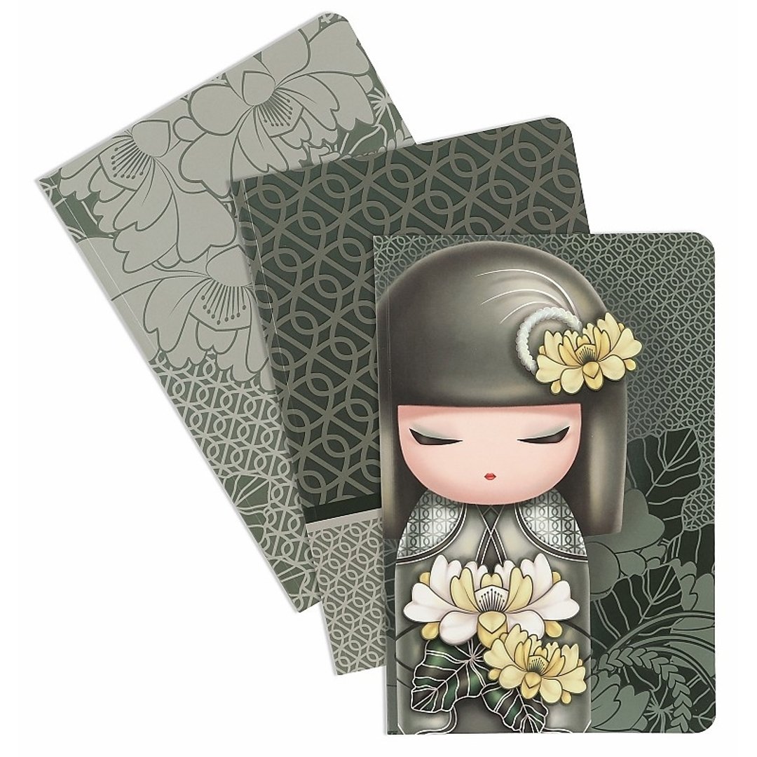 笔记本3入各40页-Tsuki 乐观【Kimmidoll 记事本/日记本】 - 笔记本/手帐 - 纸 绿色