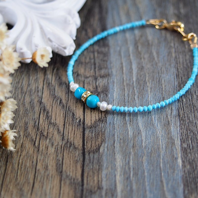 ♥padparacha♥细致♥古董绿松石 - 手链/手环 - 其他材质 